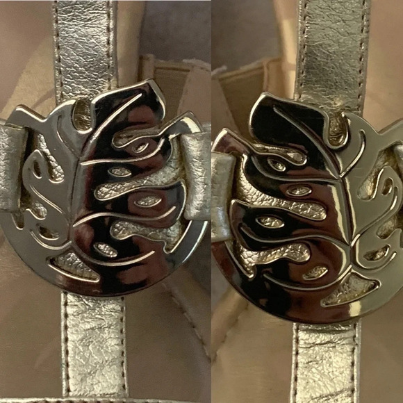 TOMMY Bahama Wedges, gold T-strap, 7 - Picture 5 of 16